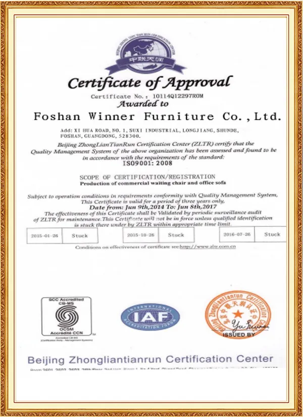 Certificate of Approval