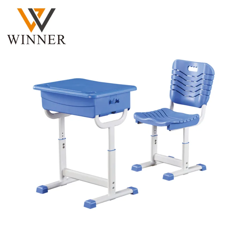 Single Primary School Furniture Student Desk and Chair Classroom Metal School Desk and Chair Set