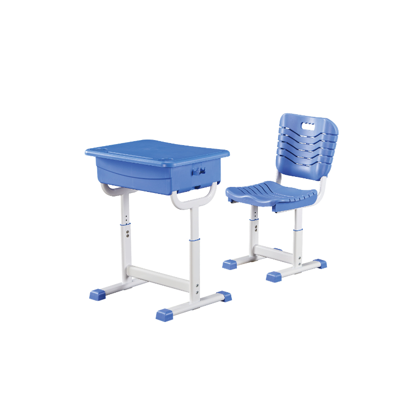 Single Primary School Furniture Student Desk and Chair Classroom Metal School Desk and Chair Set