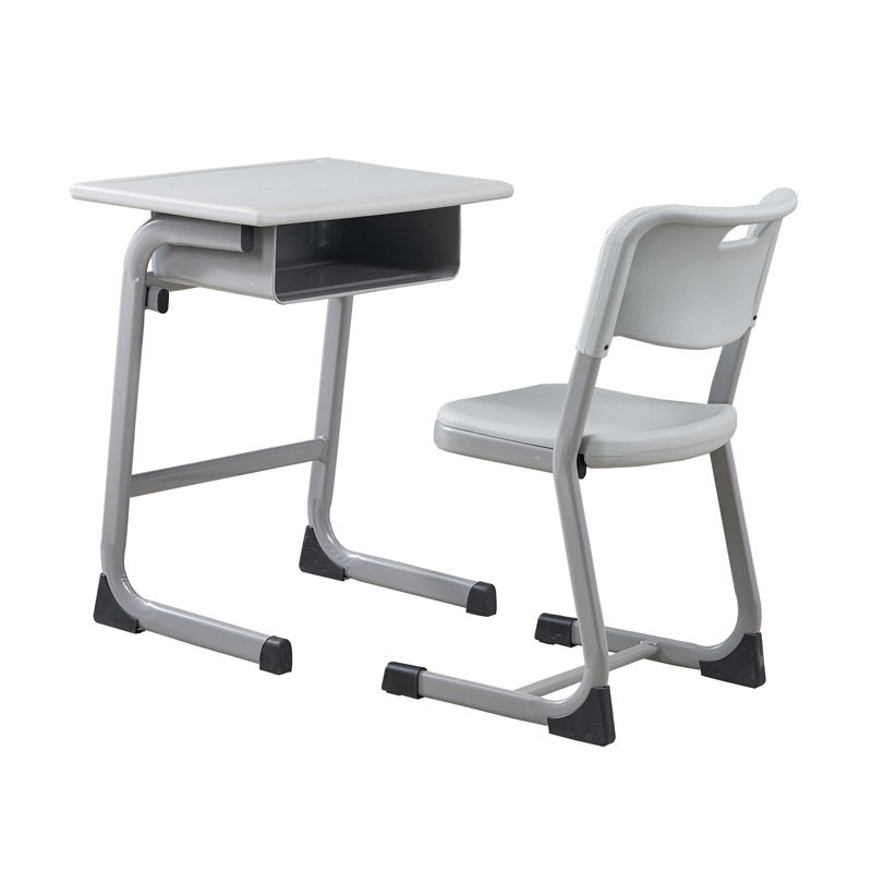Metal School Desks Classroom Furniture Adjustable Secondary School Desk and Chair for Students