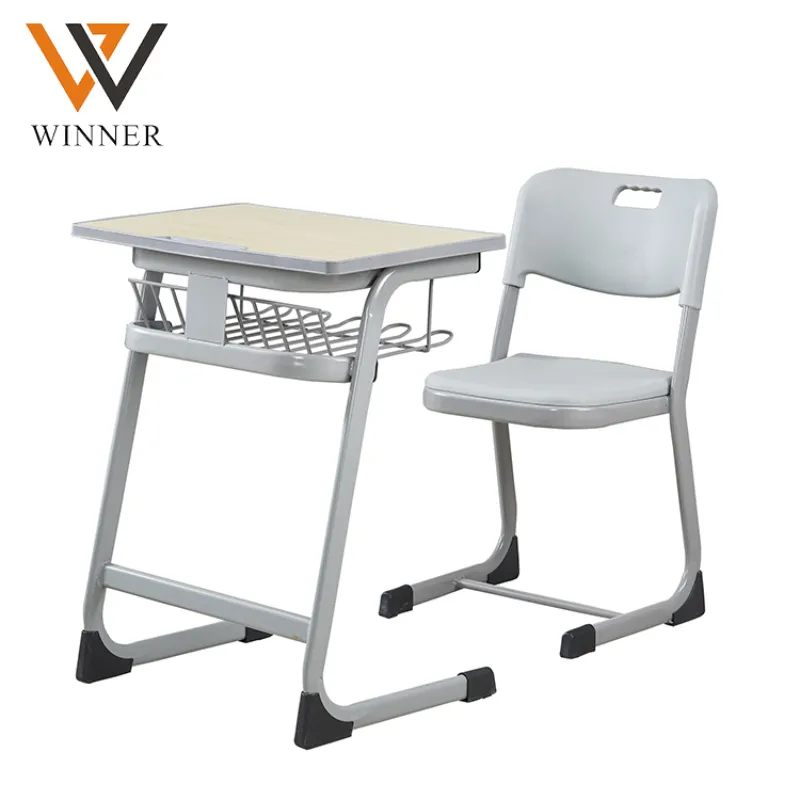 Classroom Furniture School Sets Student Desk and Chair Reading Table Chairs Plastic Wooden for Education Classroom Study