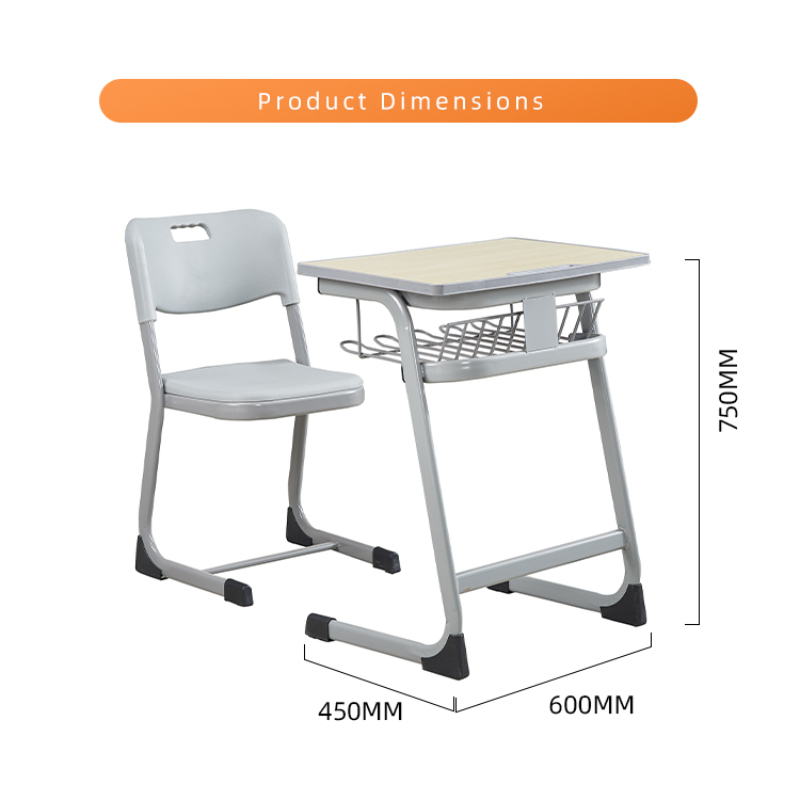 Classroom Furniture School Sets Student Desk and Chair Reading Table Chairs Plastic Wooden for Education Classroom Study