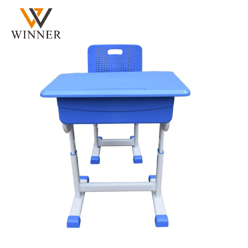 Factory Single Student Desk Classroom Furniture Manufacture Primary School Table and Chairs Comfortable Plastic Set