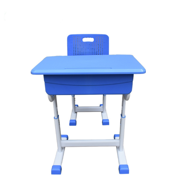 Factory Single Student Desk Classroom Furniture Manufacture Primary School Table and Chairs Comfortable Plastic Set