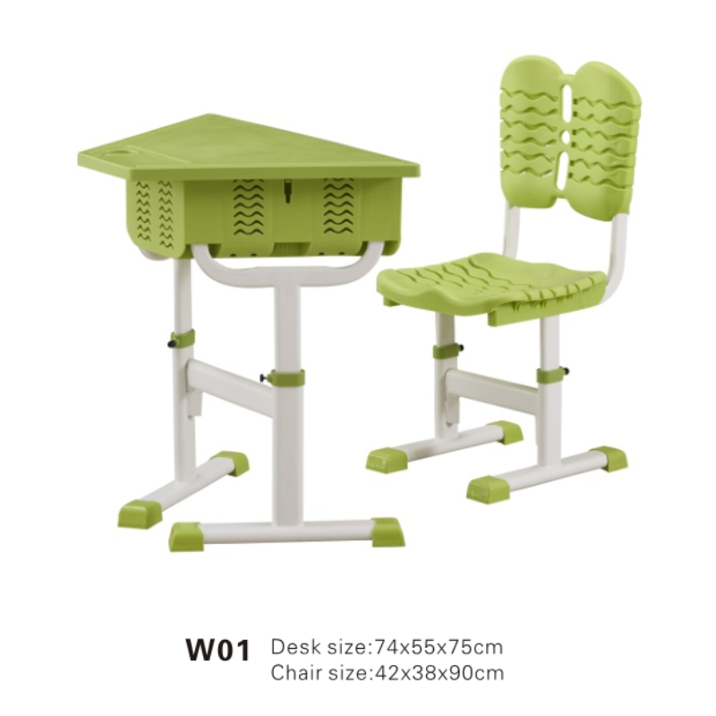 Wholesale Adjustable Height Kids Plastic Chairs and Tables Set for Preschool Classroom Children Kindergarten Furniture