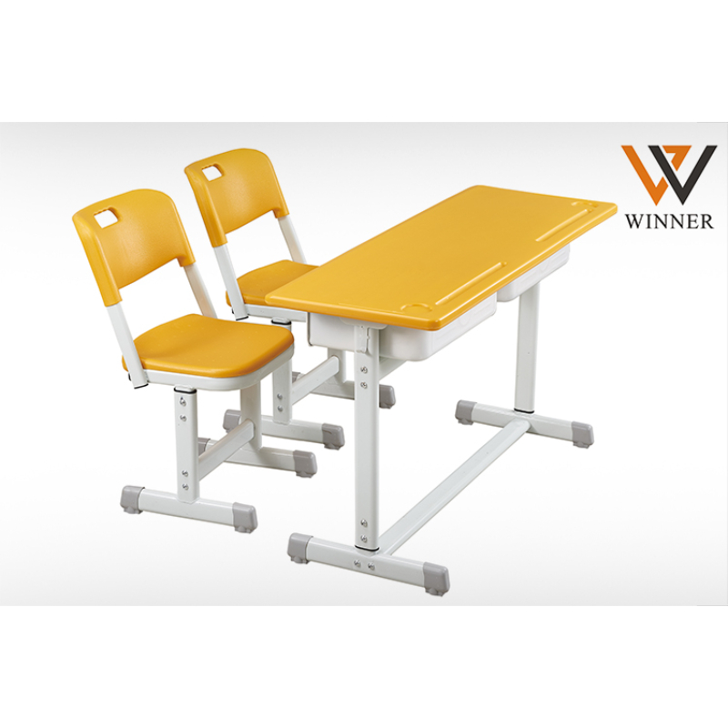 High School Furniture Classroom Tables and Chairs With Heightable Height