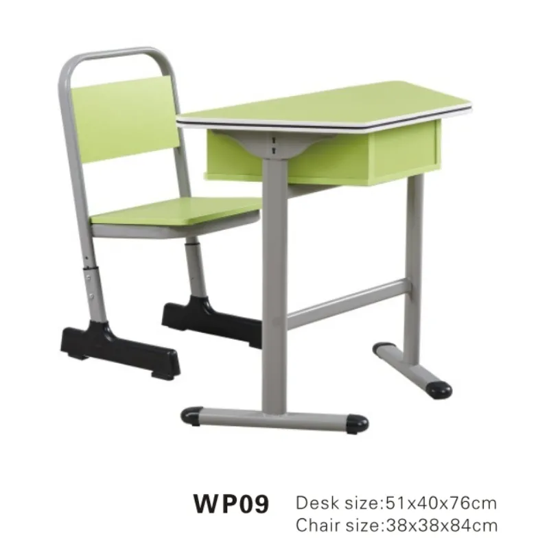 Furniture Primary School Single Table Seat Adjustable Study Student Desk and Chair for Kids