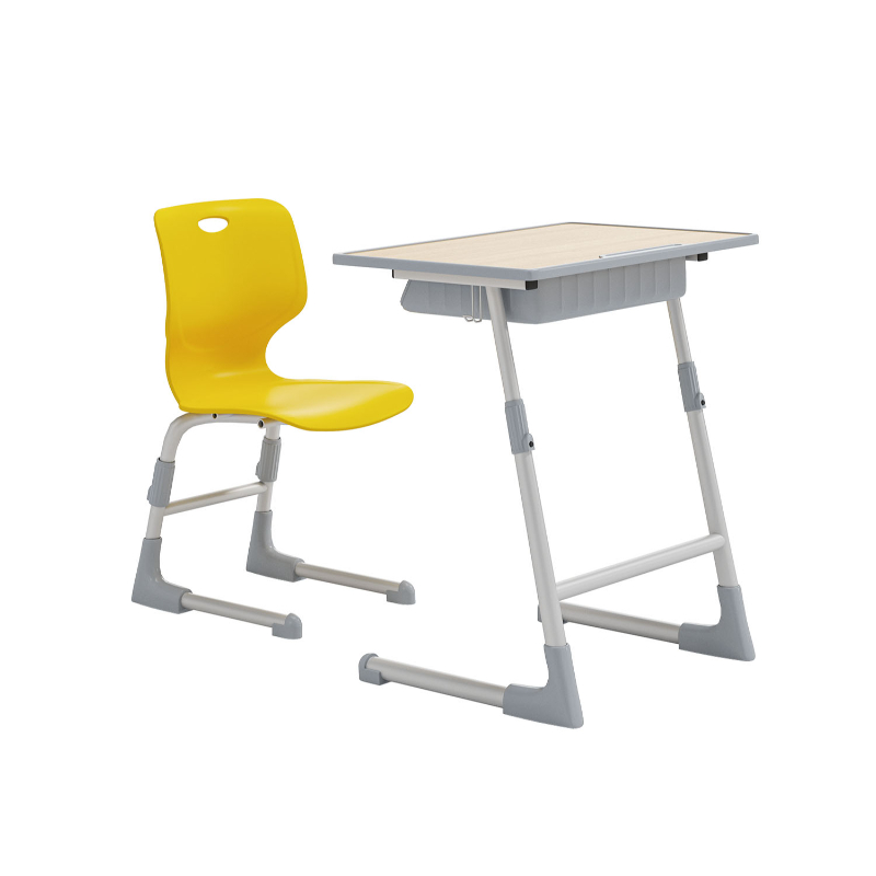 Aluminum Alloy Leg Table Metal High Quality Student Furniture Desk and Chair