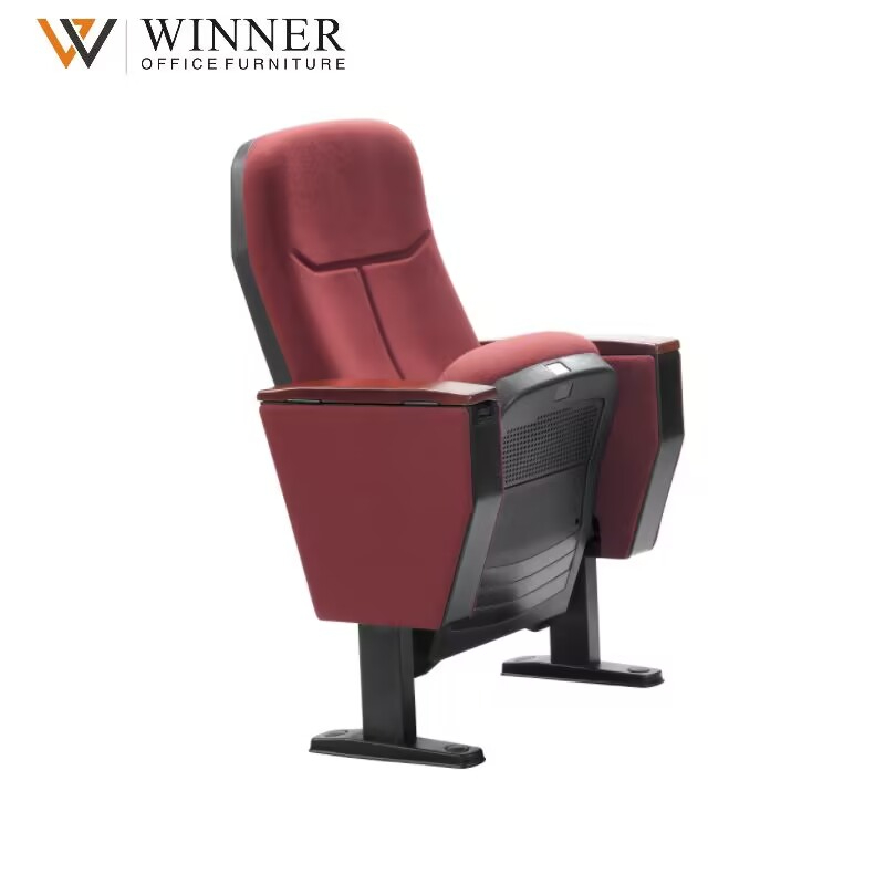 Factory Directly Wholesale Commercial Theater Church Auditorium Seating Chair Church Pews Hall Seat Conference Chair Writing Pad
