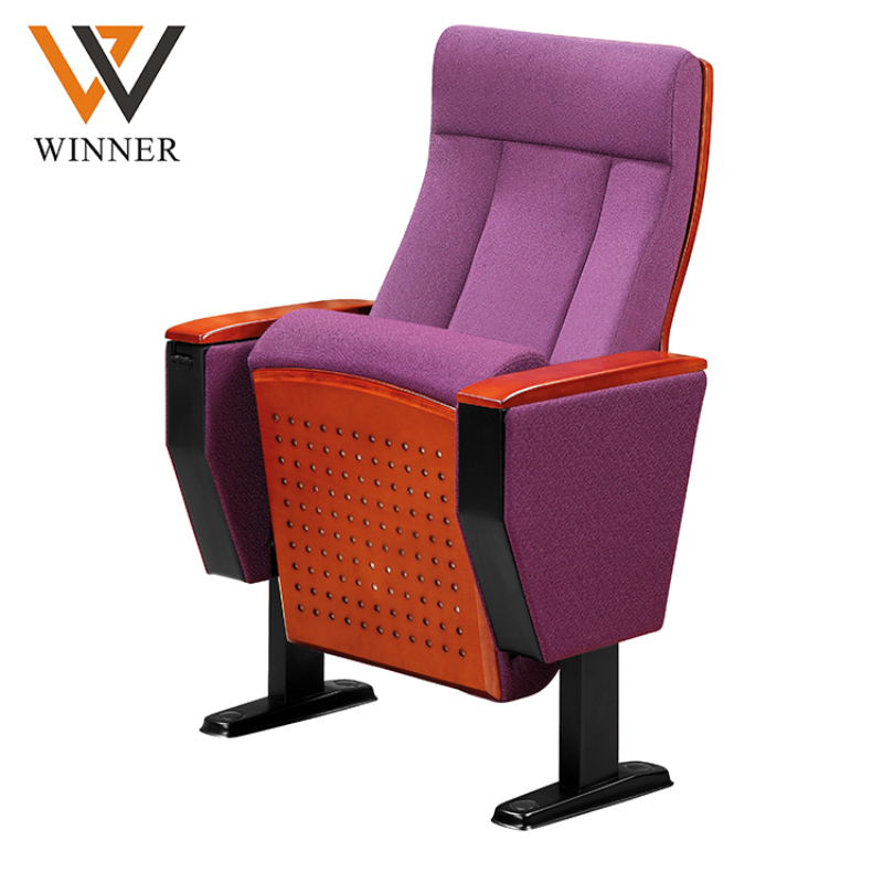 Auditorium Chair Seats Writing Tablet for Church Theater Lecture Chairs