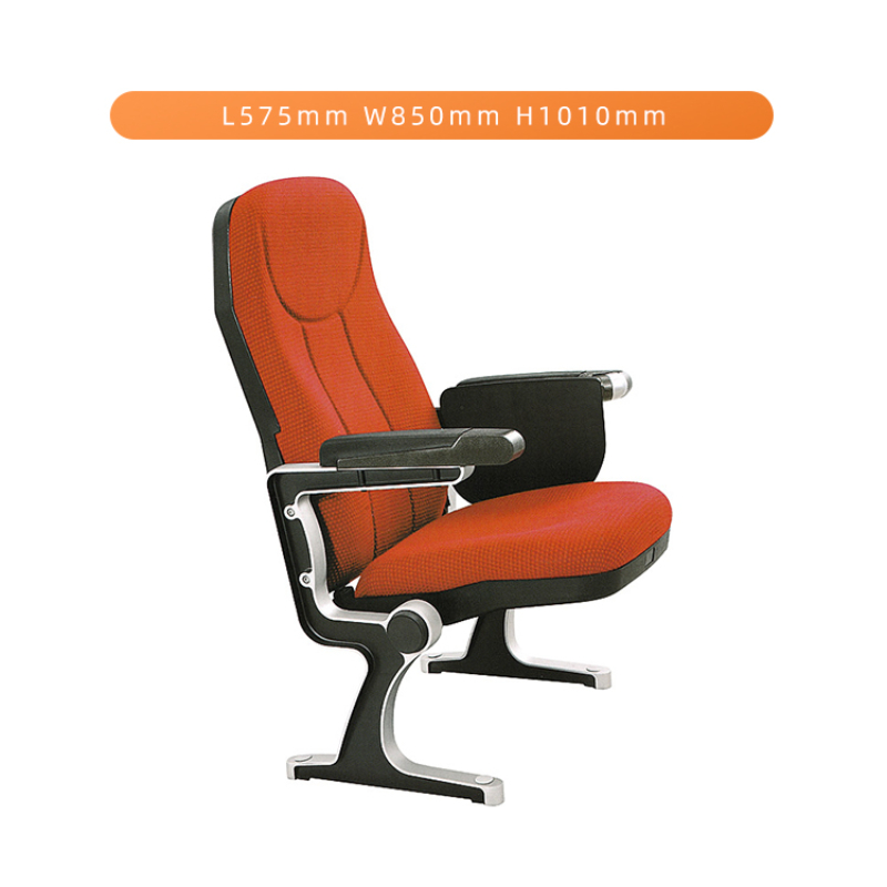 Adjustable Feet Study Room Chair Auditorium Seating with Writing Pad Plastic Auditorium Chair