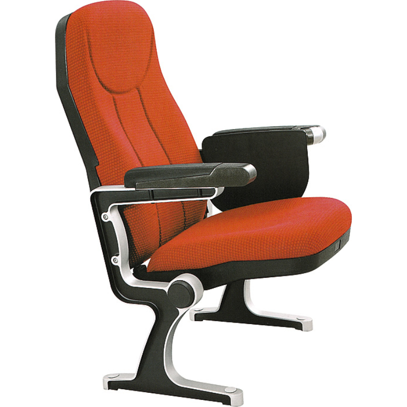 Adjustable Feet Study Room Chair Auditorium Seating with Writing Pad Plastic Auditorium Chair