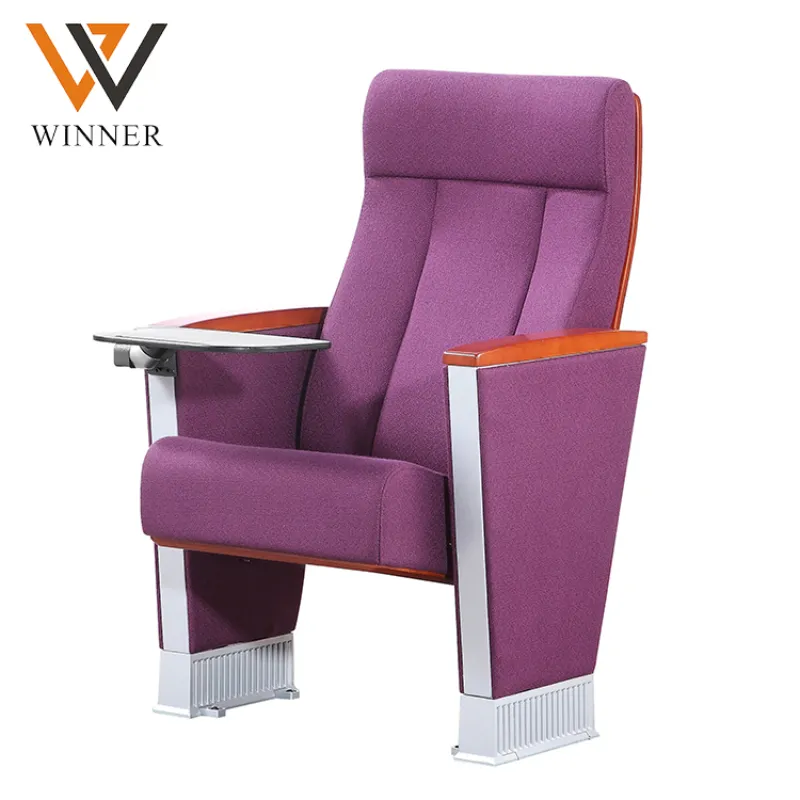 High Quality Commercial Auditorium Cinema Chair With Writing Pad