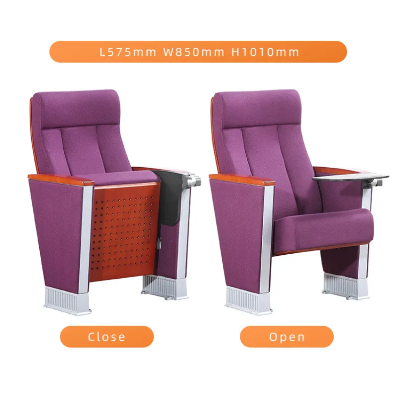 High Quality Commercial Auditorium Cinema Chair With Writing Pad