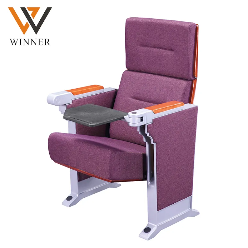 Comfortable High Back Chair Auditorium Chair Cinema Seating Theater Furniture Folding Seat Modern Commercial Furniture