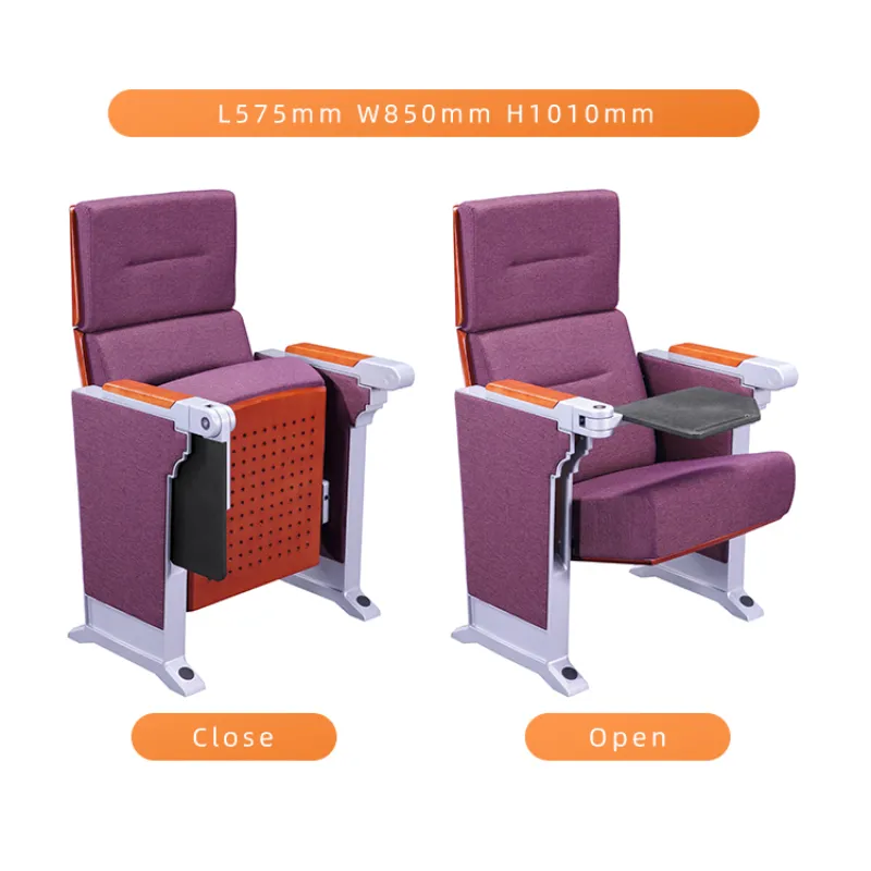 Comfortable High Back Chair Auditorium Chair Cinema Seating Theater Furniture Folding Seat Modern Commercial Furniture