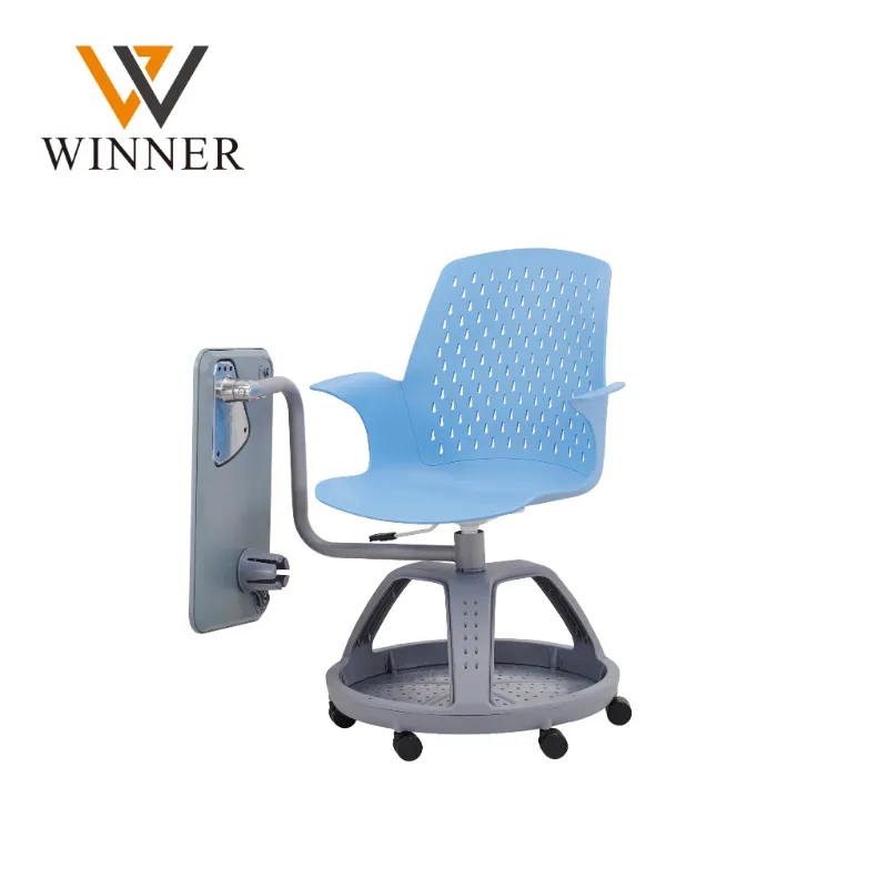 Folding Board Modern Office Meeting Classroom Training Room Chair Writing Table for Student Staff