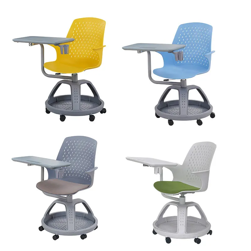 Folding Board Modern Office Meeting Classroom Training Room Chair Writing Table for Student Staff