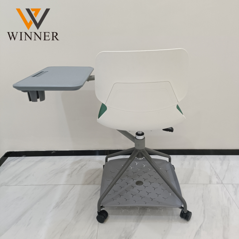 School Study Training Center Plastic Chair Mobile Writing Board Desk Chair for Conference Meeting Room Executive