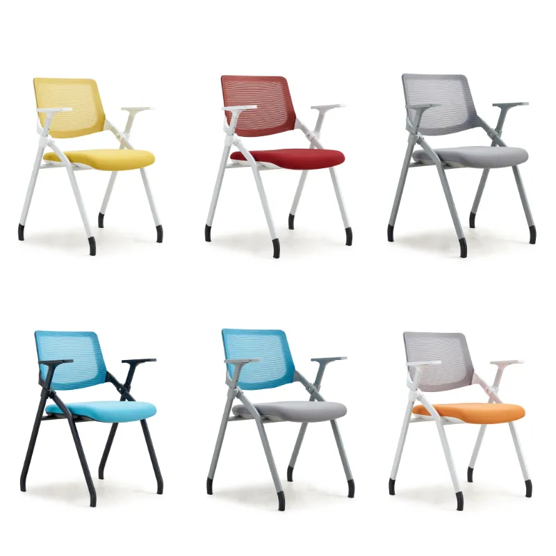 Convenient Movable Training Mesh Fabric Conference Chair Training Chair Office Furniture