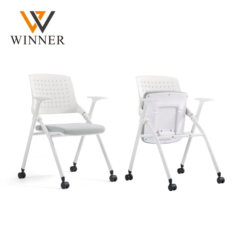 Office Adult Study Table Chair Training Room Station Airport Tablet Chair with Writing Pad