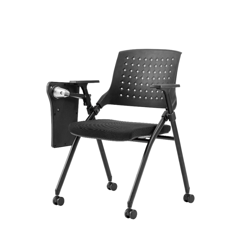 Office Adult Study Table Chair Training Room Station Airport Tablet Chair with Writing Pad