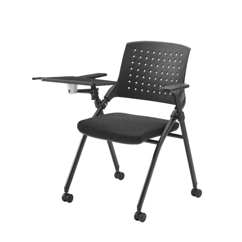 Office Adult Study Table Chair Training Room Station Airport Tablet Chair with Writing Pad