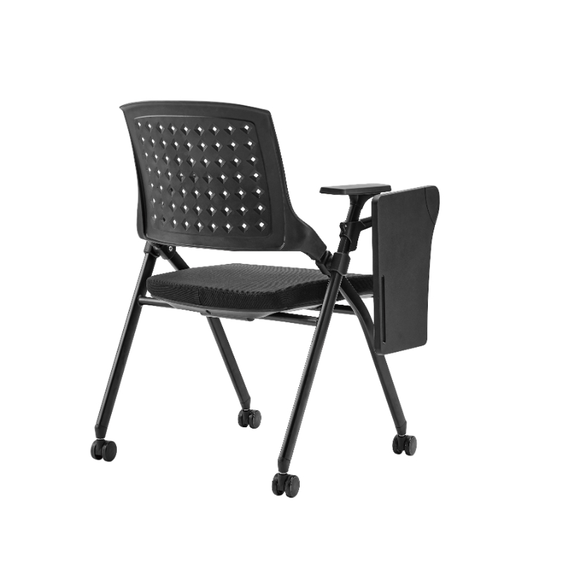 Office Adult Study Table Chair Training Room Station Airport Tablet Chair with Writing Pad