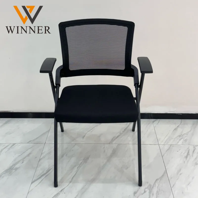 Modern Style Fabric Office Training Chair Stackable and Foldable for Meeting Rooms Conferences Trainings Student Use