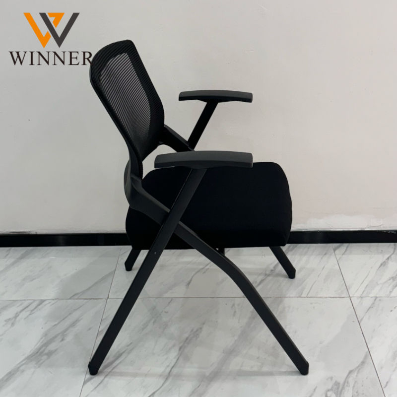 Modern Style Fabric Office Training Chair Stackable and Foldable for Meeting Rooms Conferences Trainings Student Use