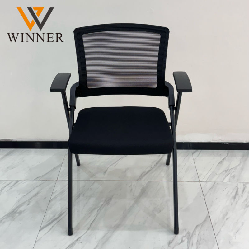 Modern Style Fabric Office Training Chair Stackable and Foldable for Meeting Rooms Conferences Trainings Student Use