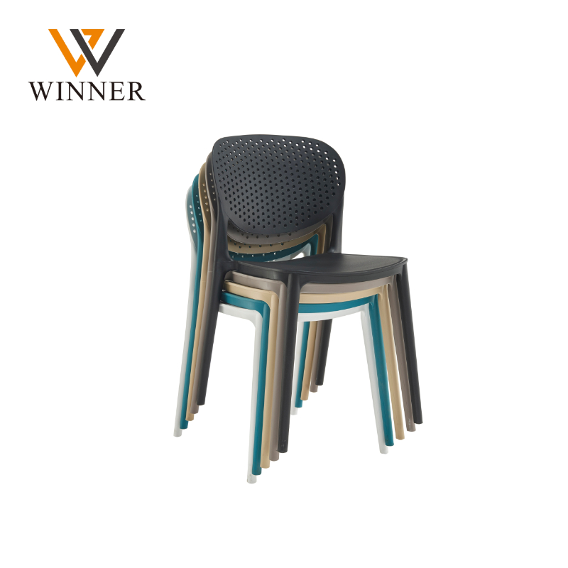 Wholesale Interior Cateferia Commercial Nordic PP Plastic Dining Chair Polypropylene Dining Stackable Plastic Chairs