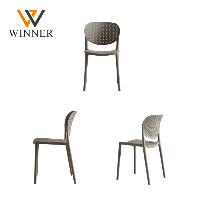 Wholesale Interior Cateferia Commercial Nordic PP Plastic Dining Chair Polypropylene Dining Stackable Plastic Chairs