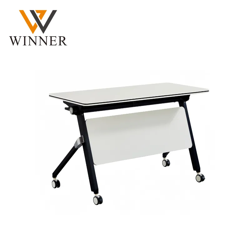 Modern Movable Folding Handy Meeting Office Conference Training Computer Study Desk Table