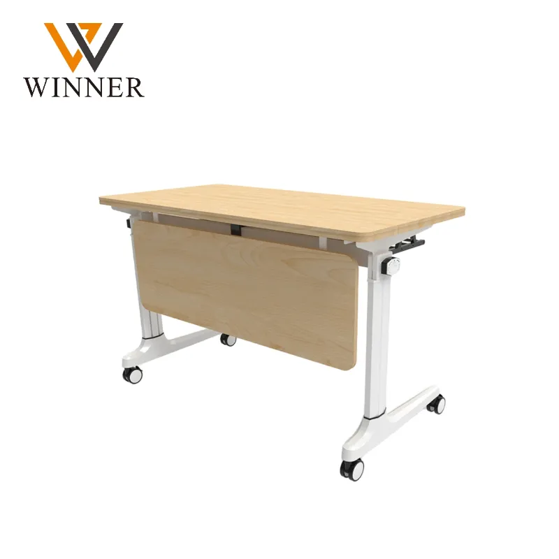 Modern Training Meeting Room Conference School Folding Tables Foldable Executive Computer Office Desks With Drawer