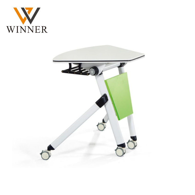Conference Room Rectangular Half Round Conference Table Movable Training Folding Table