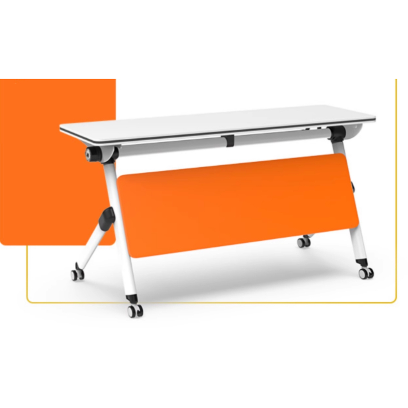 Conference Room Rectangular Half Round Conference Table Movable Training Folding Table