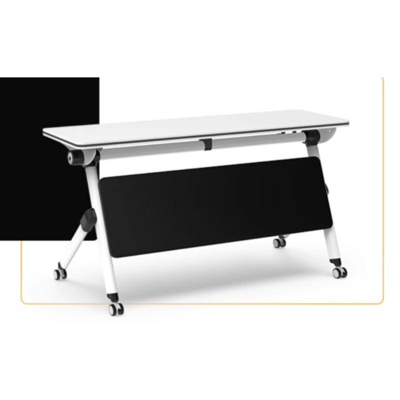 Conference Room Rectangular Half Round Conference Table Movable Training Folding Table