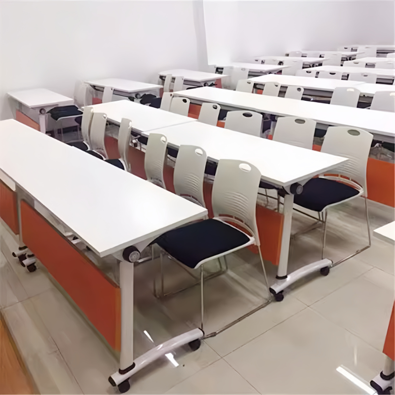 Wooden Meeting Room Office Desk Chair Conference Table Foldable School Modern Folding Training Table