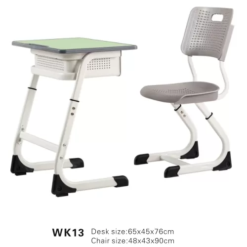 WK13 Adjustable height student desks and chairs