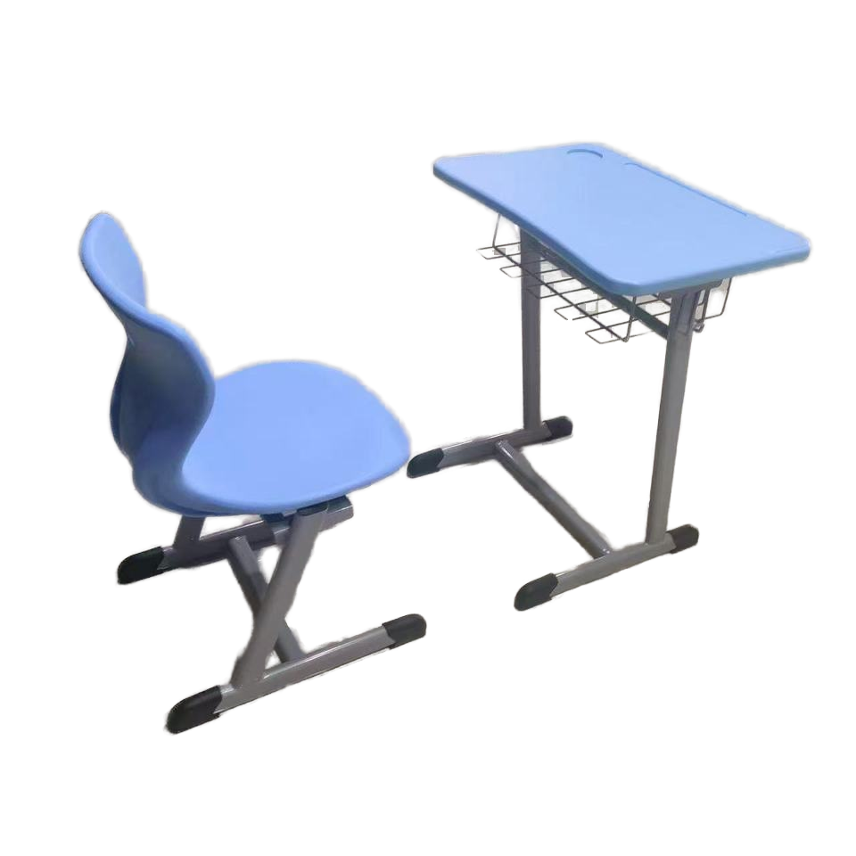 WK87 Student desks and chairs with book storage net