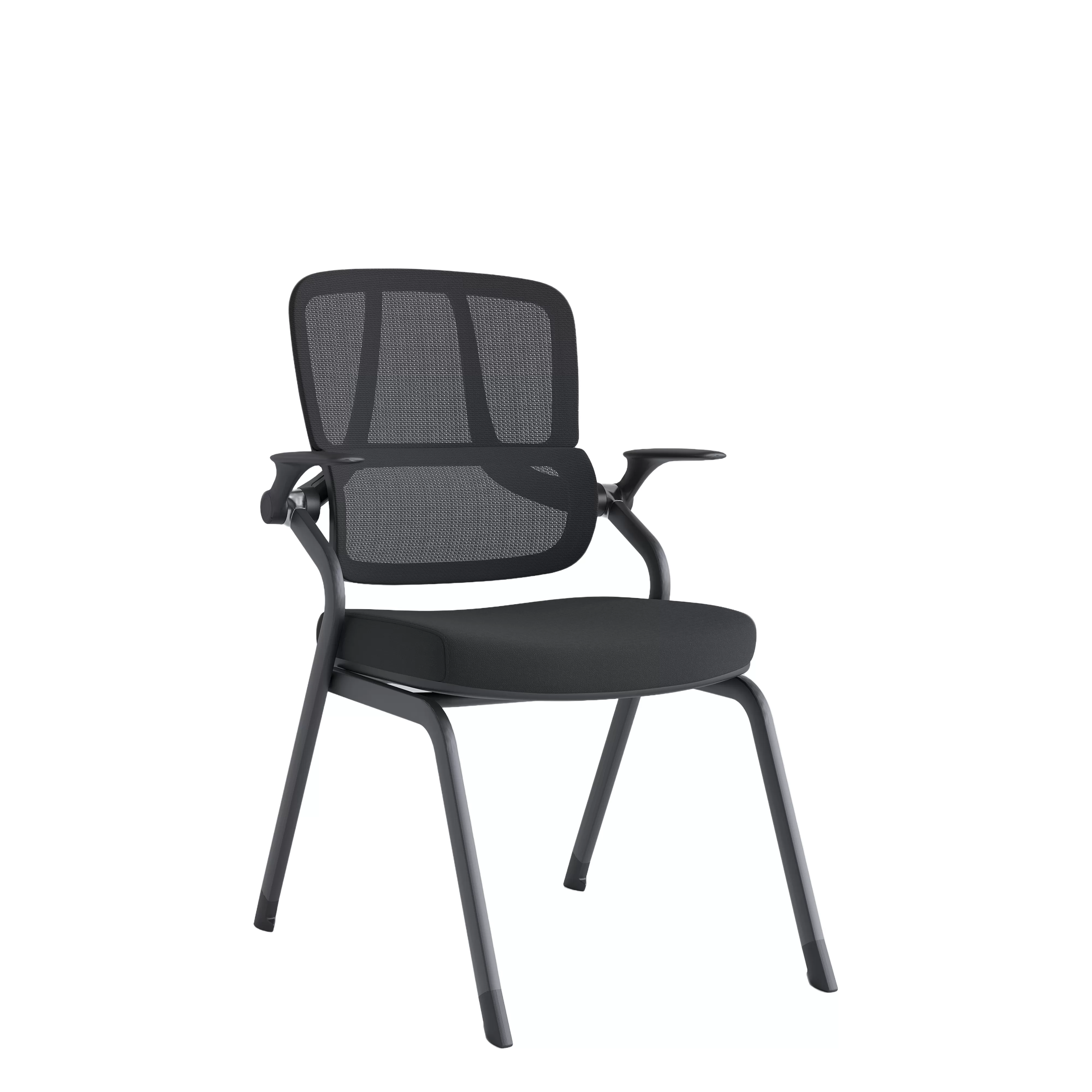 WD537 A four legged conference chair with a configurable writing board