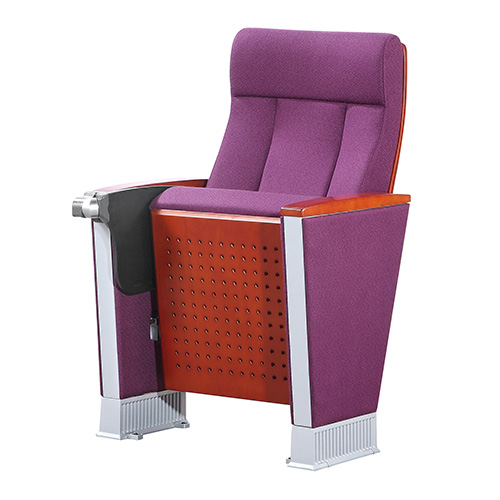 W822 wooden auditorium seats with writing desks