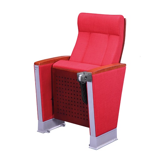 W822 wooden auditorium seats with writing desks