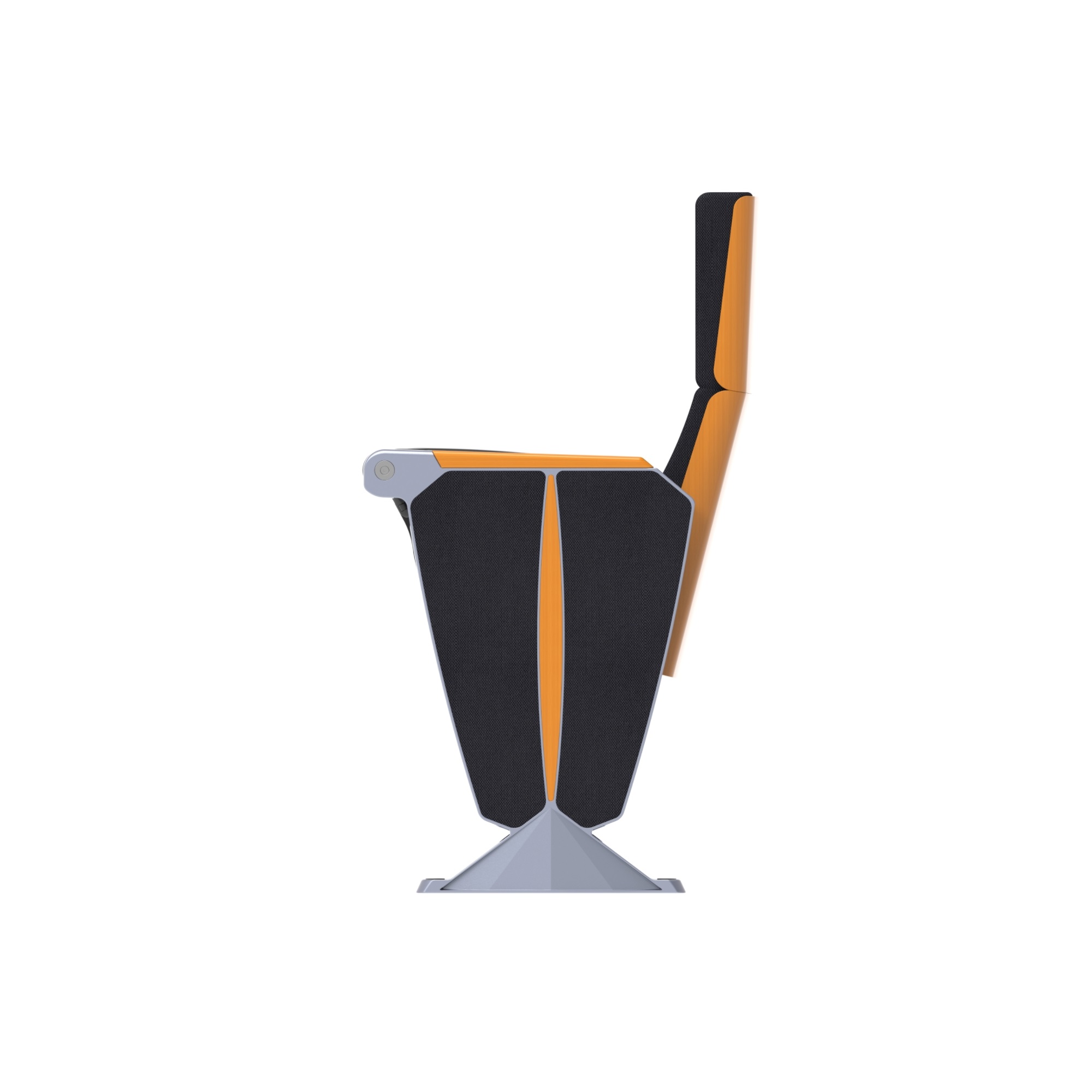W5602 Elegant black folding auditorium chair