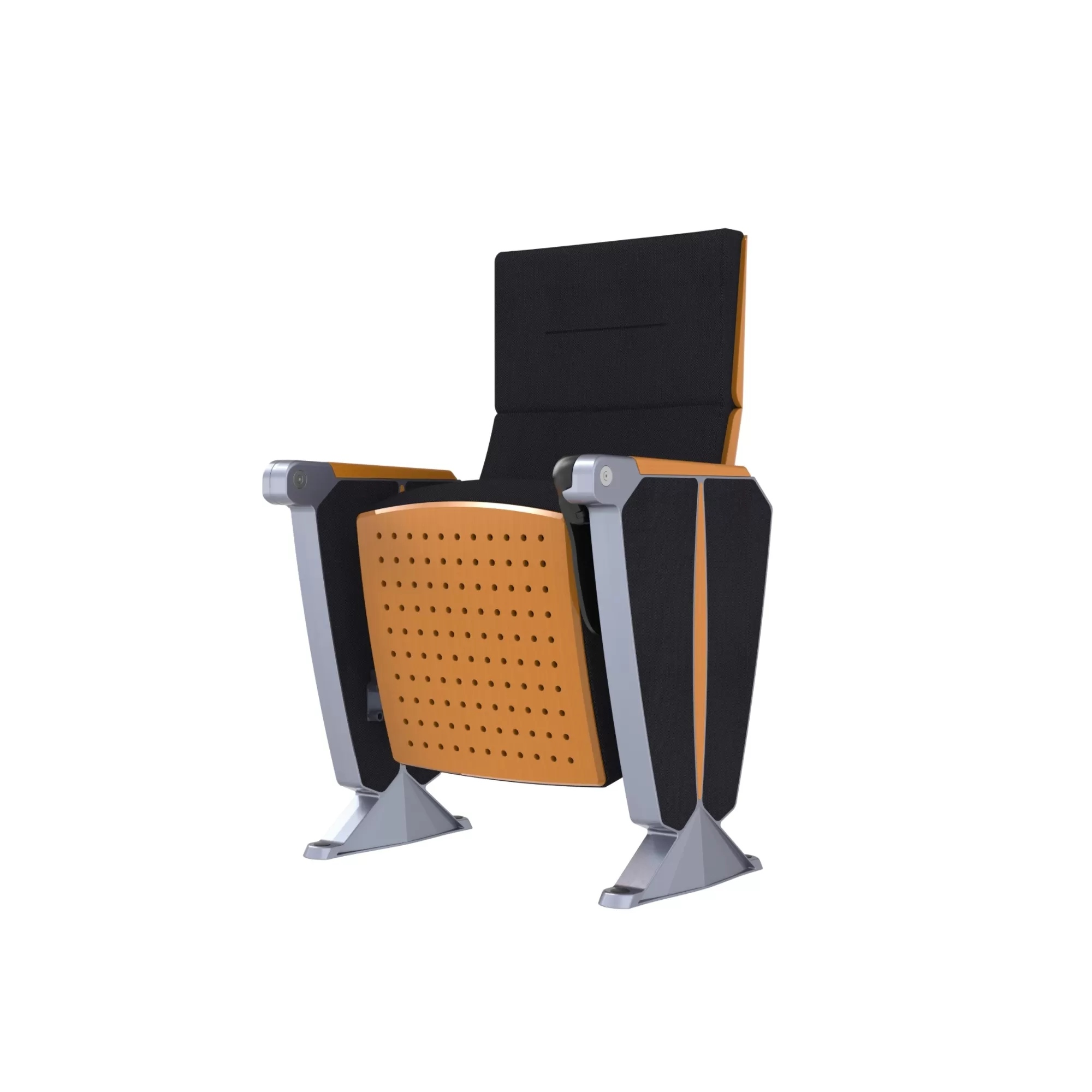 W5602 Elegant black folding auditorium chair