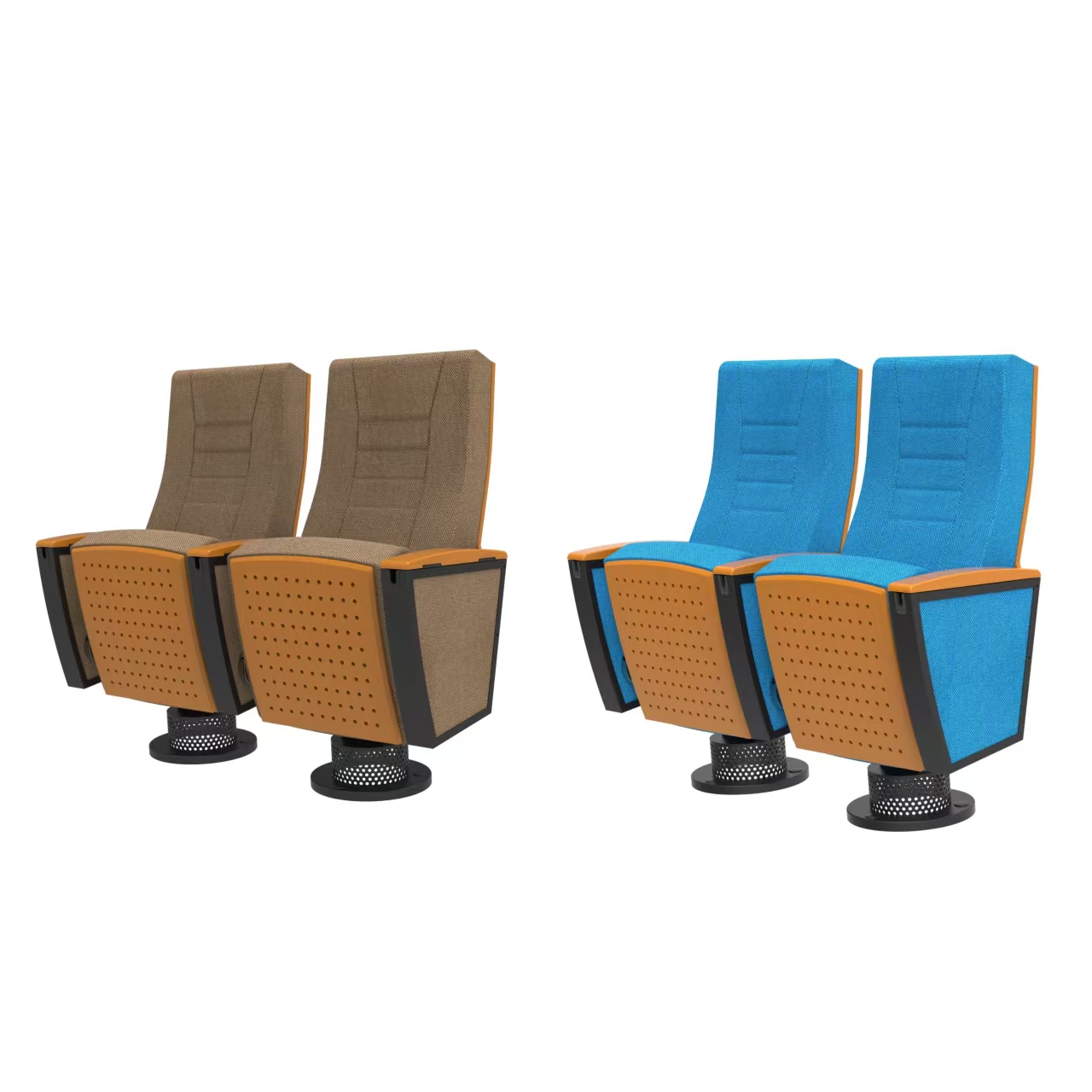 W2205 Iron platform chairs for the church auditorium