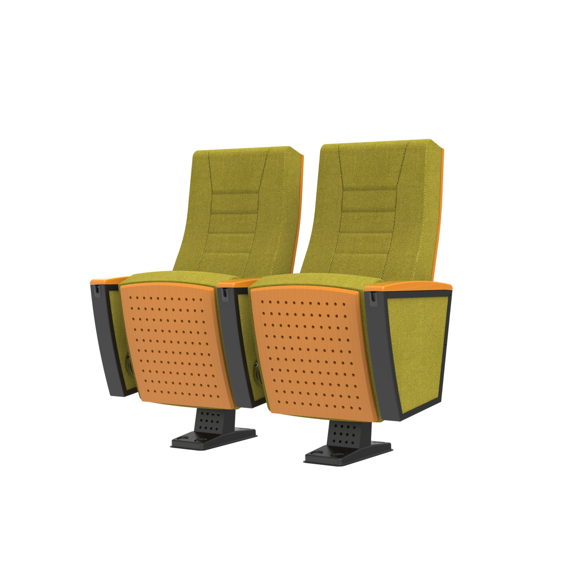 W2305 Independent standing wooden auditorium chair