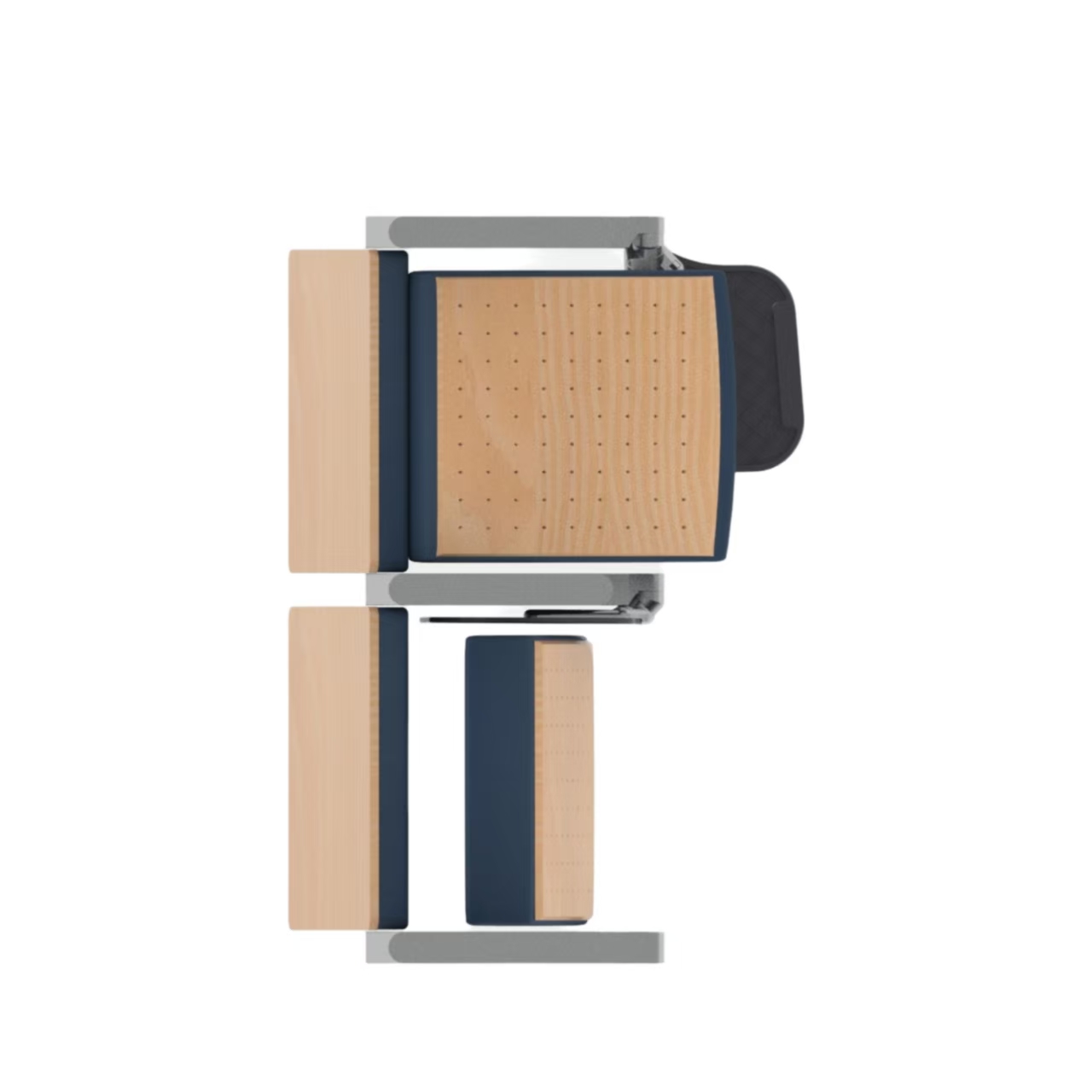 W848 Foldable PP  Cinema Auditorium  Church Chair