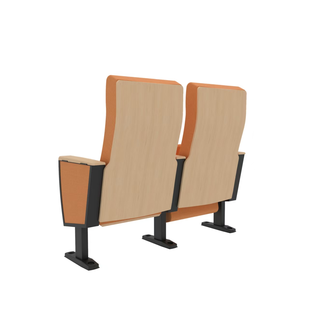 WK06 Foldable wooden church auditorium chairs